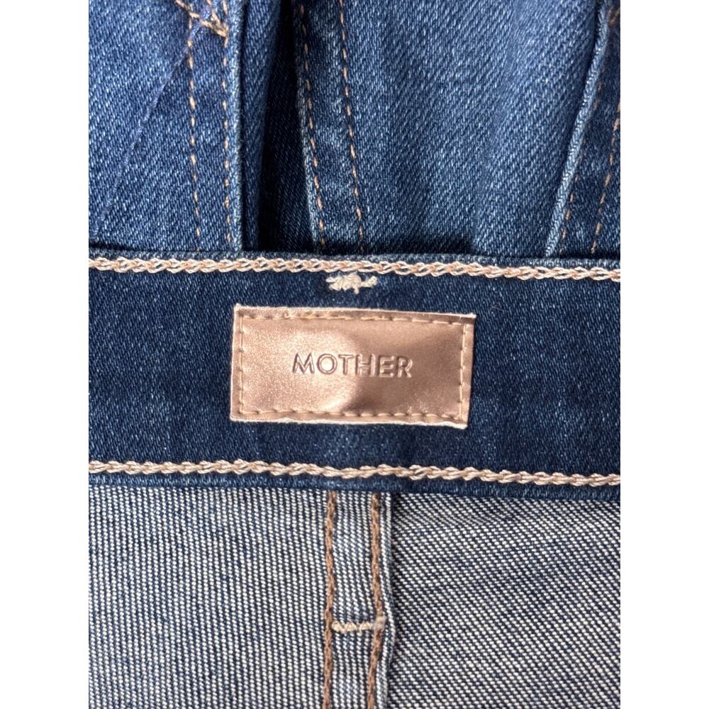 Mother The Hustler Ankle Fray Jeans 24 Womens Dark Wash Denim - Picture 6 of 9